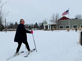 Snowshoeing